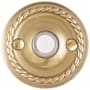 Emtek 2-3/4" Diameter Rope Style Brass Lighted Doorbell Rosette from the Forged Brass Collection French Antique