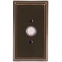 Emtek 4-3/8" Height Rectangular Style Brass Lighted Doorbell Rosette Oil Rubbed Bronze
