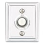 Emtek Illuminated Doorbell with Wilshire Rosette from the American Classic Series Polished Chrome