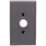 Emtek 4-3/8" Height Rectangular Style Steel Lighted Doorbell Rosette from the Wrought Steel Collection Flat Black