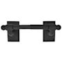 Emtek Wrought Steel 9" Spring Rod Style Tissue Paper Holder Flat Black