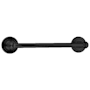 Emtek Traditional Brass 12 Inch Towel Bar Flat Black
