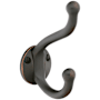 Emtek American Heritage Designer Brass Double Robe Hook Oil Rubbed Bronze