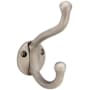 Emtek American Heritage Designer Brass Double Robe Hook Pewter