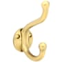 Emtek American Heritage Designer Brass Double Robe Hook French Antique