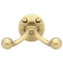 Emtek American Heritage Designer Brass Double Robe Hook French Antique