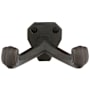 Emtek Lost Wax / Tuscany Bronze Double Robe Hook Medium Bronze