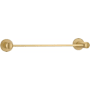 Emtek Modern 24" Solid Brass Single Towel Bar Satin Brass