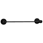 Emtek Modern Brass 12 Inch Towel Bar Flat Black