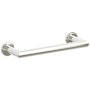 Emtek Modern Tubular 10" Towel Bar with Step Disc Rosette Polished Nickel