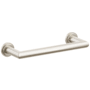 Emtek Modern Tubular 10" Towel Bar with Step Disc Rosette Satin Nickel