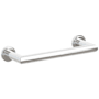 Emtek Modern Tubular 10" Towel Bar with Step Disc Rosette Polished Chrome