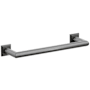 Emtek Modern Tubular 12" Towel Bar with Step Square Rosette Oil Rubbed Bronze