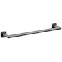 Emtek Modern Tubular 18" Towel Bar with Soft Square Rosette Oil Rubbed Bronze