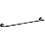 Emtek Modern Tubular 24" Towel Bar with Small Disc Rosette Oil Rubbed Bronze