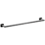 Emtek Modern Tubular 24" Towel Bar with Soft Square Rosette Oil Rubbed Bronze