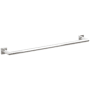 Emtek Modern Tubular 24" Towel Bar with Small Square Rosette Polished Chrome