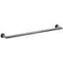 Emtek Modern Tubular 24" Towel Bar with Step Disc Rosette Oil Rubbed Bronze