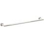 Emtek Modern Tubular 24" Towel Bar with Step Disc Rosette Polished Nickel