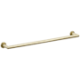 Emtek Modern Tubular 24" Towel Bar with Step Disc Rosette Satin Brass