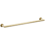 Emtek Modern Tubular 24" Towel Bar with Step Disc Rosette French Antique