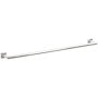 Emtek Modern Tubular 30" Towel Bar with Small Square Rosette Polished Chrome