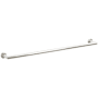 Emtek Modern Tubular 30" Towel Bar with Step Disc Rosette Polished Nickel