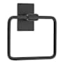 Emtek Transitional Brass Single Post Towel Ring Oil Rubbed Bronze