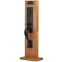 Emtek Rectangular Dummy Sandcast Bronze Full Length Mortise Handleset Flat Black