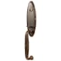 Emtek Oval Ribbon & Reed Dummy Designer Brass Mortise Handleset Oil Rubbed Bronze