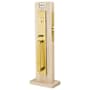 Emtek Lugano Dummy Brass Mortise Handleset Satin Brass