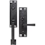Emtek Craftsman Single Cylinder Keyed Entry Brass Modern Mortise Handleset Flat Black