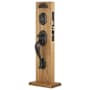 Emtek Denver Single Cylinder Keyed Entry Sandcast Bronze Mortise Handleset Medium Bronze