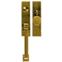 Emtek Mormont Single Cylinder Keyed Entry Brass Mortise Handleset Satin Brass
