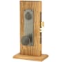 Emtek Rectangular Monolithic Mortise Style Complete Lockset from the Sandcast Bronze Collection Flat Black