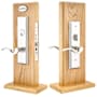 Emtek Harrison Single Cylinder Mortise Entry Set from the American Classic Collection Polished Chrome