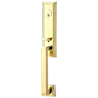 Emtek Wilshire Dummy Classic Brass Handleset Lifetime Polished Brass