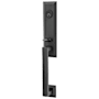 Emtek Wilshire Dummy Classic Brass Handleset Flat Black