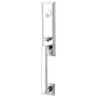 Emtek Wilshire Dummy Classic Brass Handleset Polished Chrome