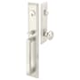 Emtek Melrose Dummy Handleset from the Brass Modern Collection Satin Nickel