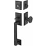 Emtek Hamden Full Dummy Handleset from the American Classic Collection Flat Black