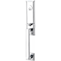 Emtek Wilshire Single Cylinder Keyed Entry Handleset from the Classic Brass Collection Polished Chrome