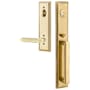 Emtek Melrose Right Handed Full Plate Single Cylinder Keyed Entry Handleset with Milano Interior Lever French Antique
