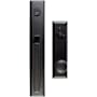 Emtek Melrose Single Cylinder Keyed Entry Handleset from the Brass Modern Collection Flat Black