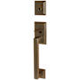 Emtek Hamden Single Cylinder Keyed Entry Handle Set from the American Classic Series Oil Rubbed Bronze