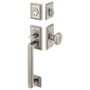 Emtek Hamden Single Cylinder Keyed Entry Handle Set from the American Classic Series Pewter