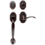 Emtek Nashville Single Cylinder Keyed Entry Classic Brass Handleset Oil Rubbed Bronze