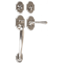 Emtek Nashville Single Cylinder Keyed Entry Classic Brass Handleset Satin Nickel