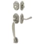 Emtek Nashville Single Cylinder Keyed Entry Classic Brass Handleset Pewter