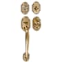 Emtek Nashville Single Cylinder Keyed Entry Classic Brass Handleset French Antique